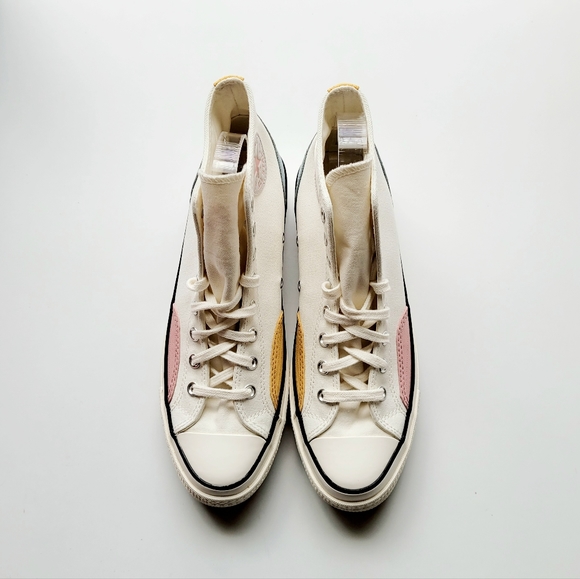 Converse Chuck 70 Hi Egret Tidepool Grey Yellow Men's 10 Women's 12 - Picture 3 of 6